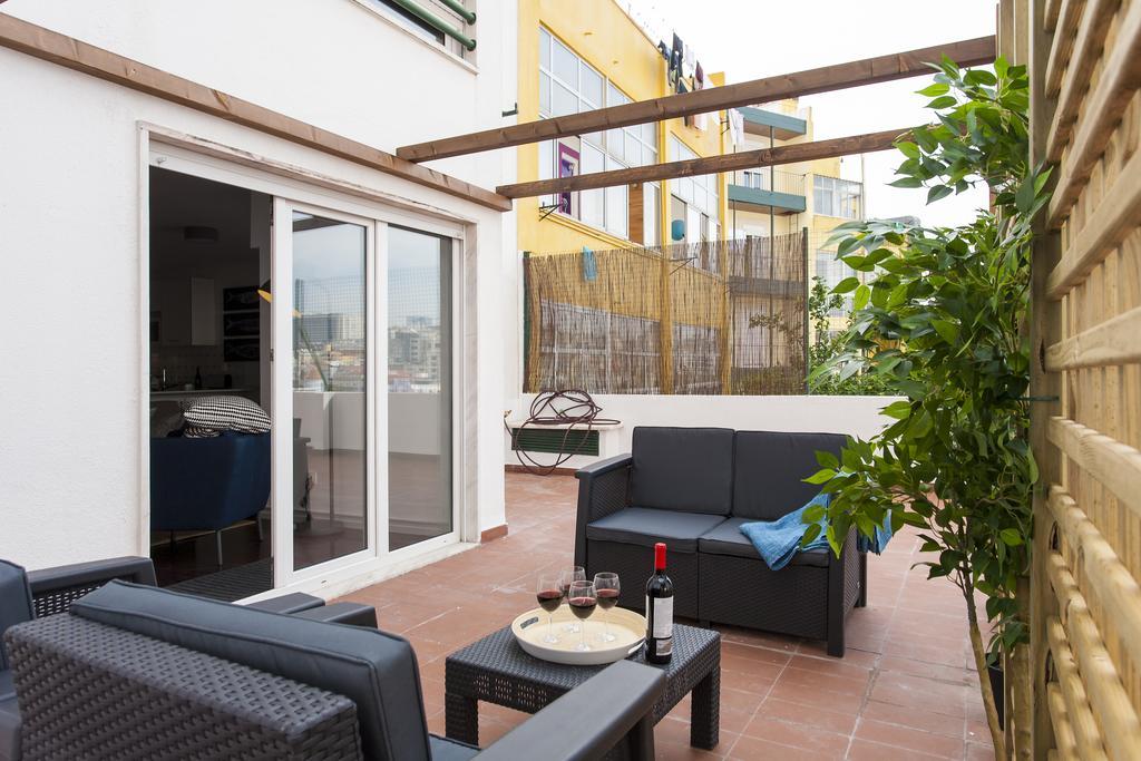Joivy Superb 1-Bed Apt With Workspace And Terrace, Close To Avenida Da Liberdade Lissabon Exterior foto